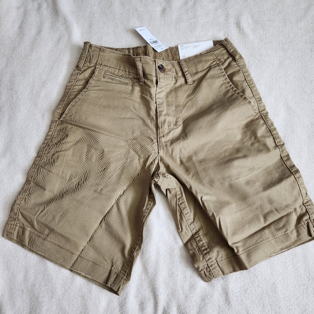 American Eagle Outfitters Flex Lived-In Khaki Short Size 26